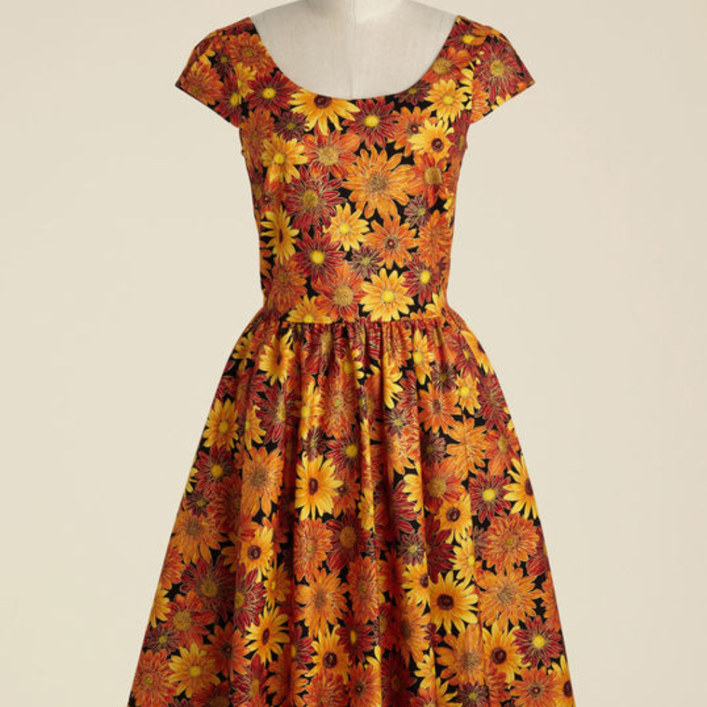 Modcloth - Retrolicious Sunflower dress